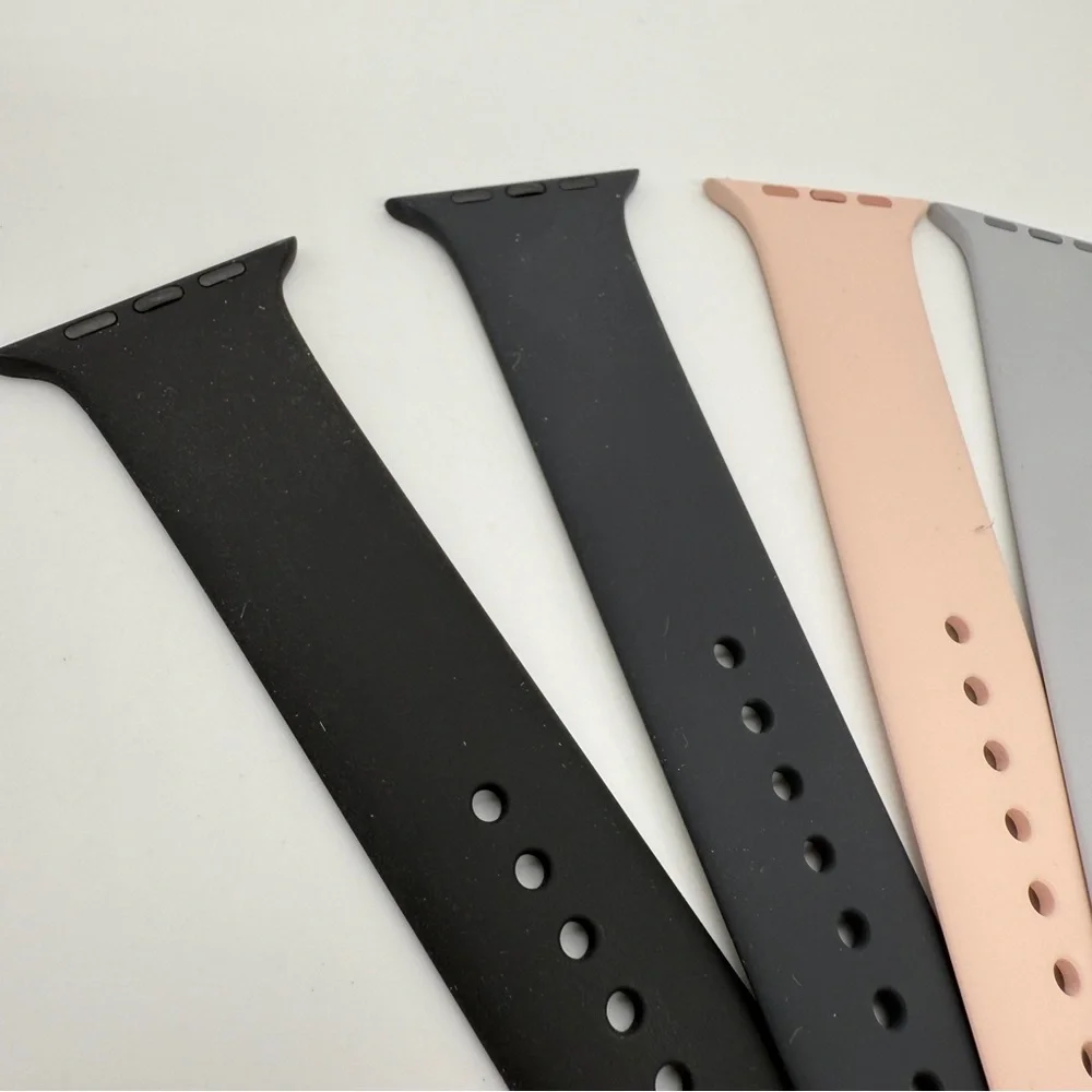 Genuine Authentic Apple Watch Band Replacement Black Midnight Light Grey Pink